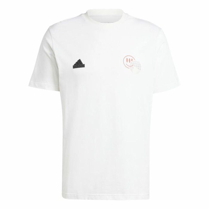 T-shirt à manches courtes homme Adidas House Of Tiro Summer Graphic Blanc