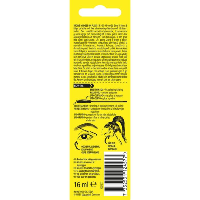 Schwarzkopf Mass Market Fixateur De Sourcils 2 En 1 grot2B Glued 16 mL 1