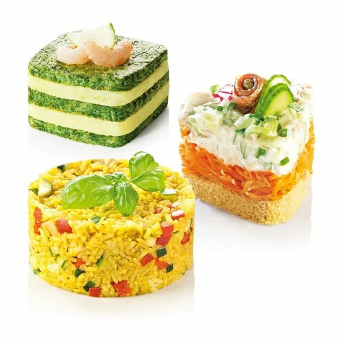 Moule de placage Tescoma Grandchef Gris Métal Acier inoxydable 4 Unités 1