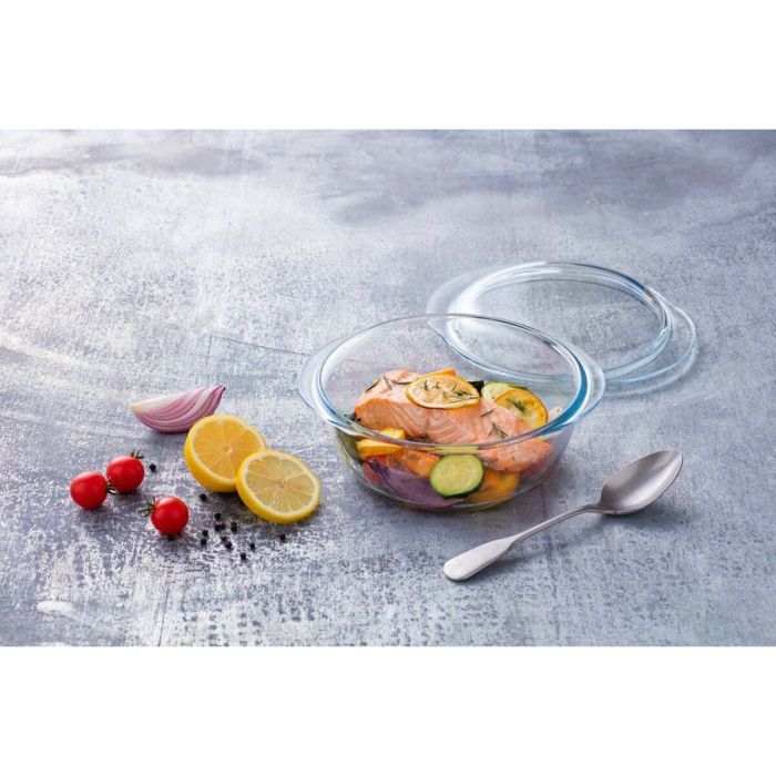 Casserole avec Couvercle Pyrex Transparent 21 L 5 Casserole avec Couvercle Pyrex Transparent 21 L 5