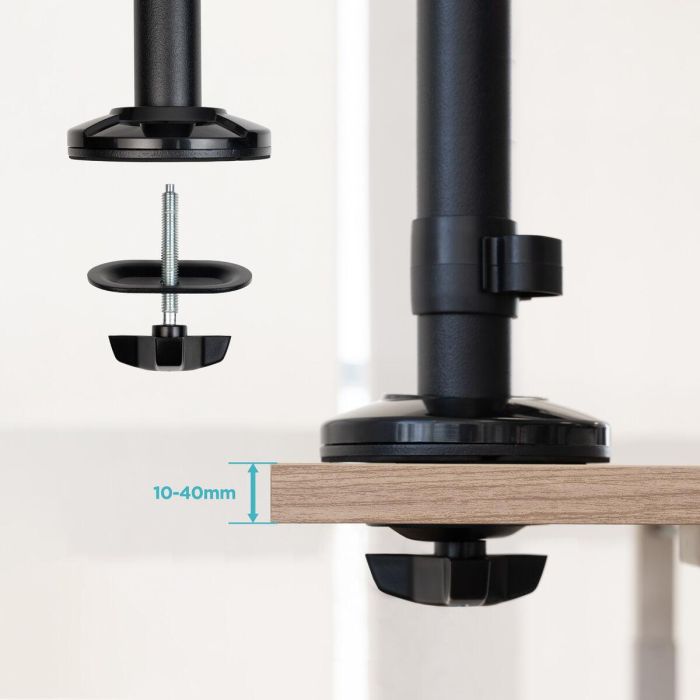 Support de table d'écran TooQ TQPM0003 17" 32" 13" (2 Unités) 10 Support de table d'écran TooQ TQPM0003 17" 32" 13" (2 Unités) 10