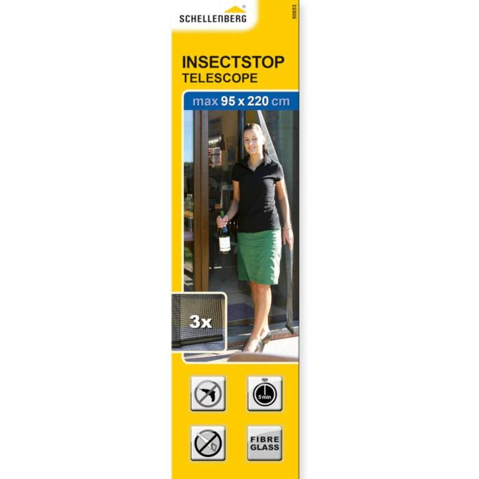 Rideau Moustiquaire Schellenberg Portes Fibre de Verre Anthracite (95 x 220 cm) 0 Rideau Moustiquaire Schellenberg Portes Fibre de Verre Anthracite (95 x 220 cm) 0