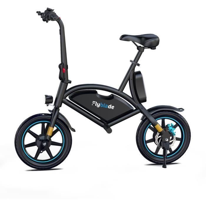 Draisienne électrique - FLYBLADE - 350 W - Max 25 km/h - 14 - Bluetooth - Pliable - Support de téléphone - Noir 2