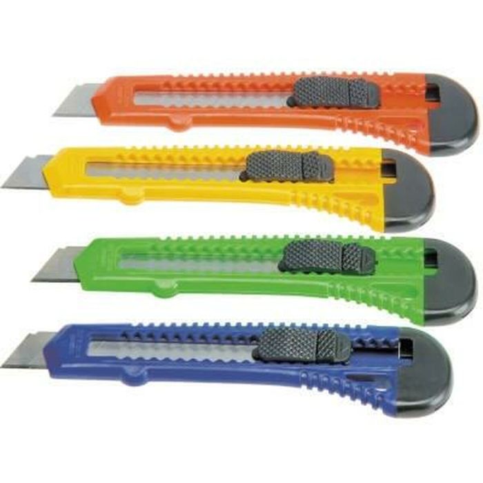 Cutter Bat 18 mm Multicouleur (24 Unités) 1