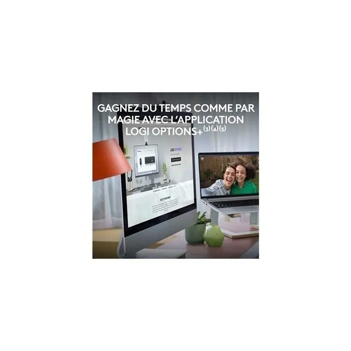 Logitech MK950 Signature Ensemble Clavier et Souris Sans Fil AZERTY Graphite 3