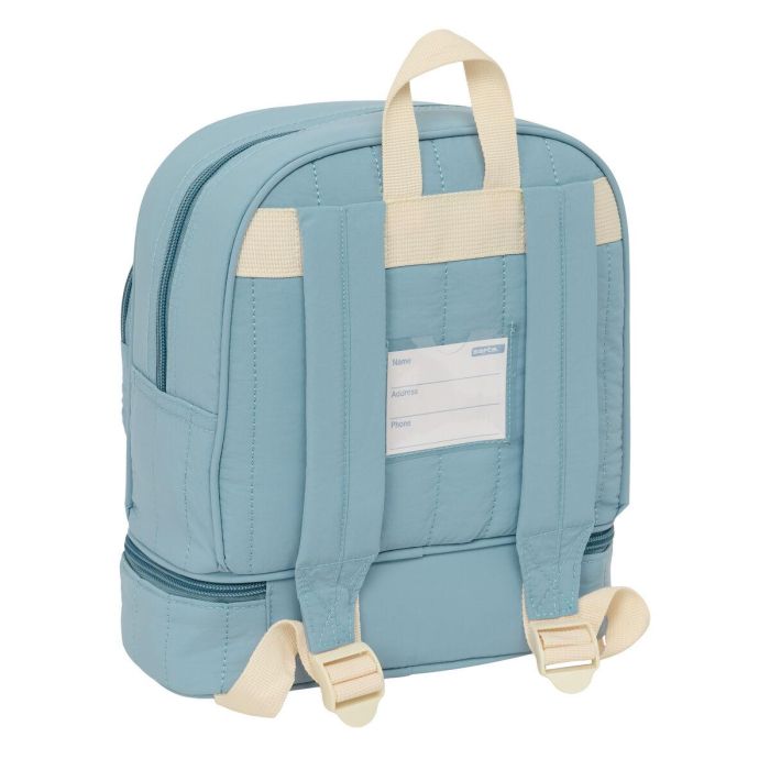 Cartable Safta Elefante Bleu 22 x 27 x 10 cm 1