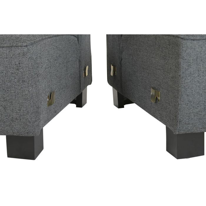 Canapé Home ESPRIT Gris foncé Moderne 231 x 170 x 82 cm 8