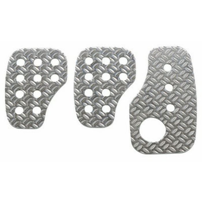 Omp OMPOA0-1050 Set 3 Pedales de Aluminio Sand-Blasted 2.5mm para Rally