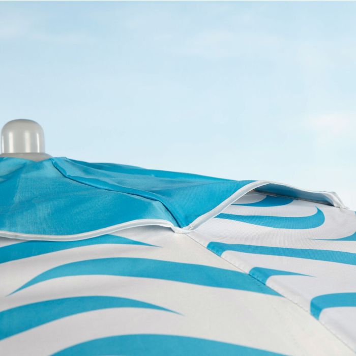 Parasol de plage Aktive Bleu Ø 200 cm 200 x 190 x 200 cm (6 Unités) 2 Parasol de plage Aktive Bleu Ø 200 cm 200 x 190 x 200 cm (6 Unités) 2
