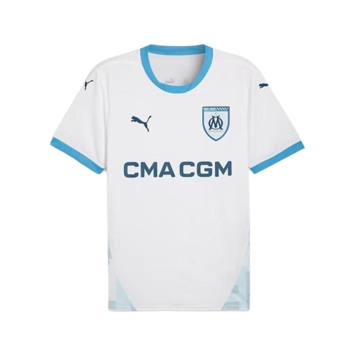 Maillot de Football à Manches Courtes pour Homme Puma Olympique de Marseille Home 24/25 0 Maillot de Football à Manches Courtes pour Homme Puma Olympique de Marseille Home 24/25 0