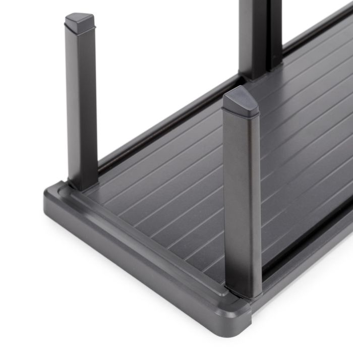 Emuca Orderbox porte-assiettes vertical pour tiroir, 159x468mm, Aluminium et Plastique, Gris antracite 3