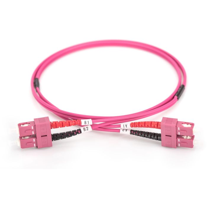 DIGITUS LWL Patchkabel SC -> SC 3.00m Multimode Duplex OM4 4