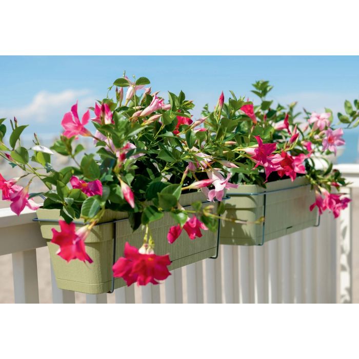 Stefanplast Balconnière ETHICA - 50 x 18 x h17 cm - 9 Litres - En plastique - Blanc - Déco lumineuse et minimaliste