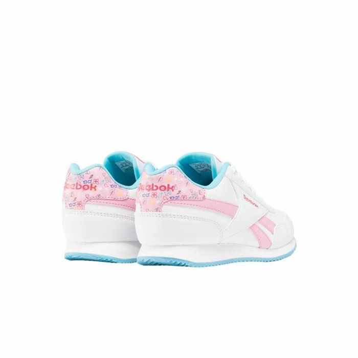 Chaussures de Sport pour Enfants Reebok Royal Cl Jog 3.0 Blanc Rose 3 Chaussures de Sport pour Enfants Reebok Royal Cl Jog 3.0 Blanc Rose 3