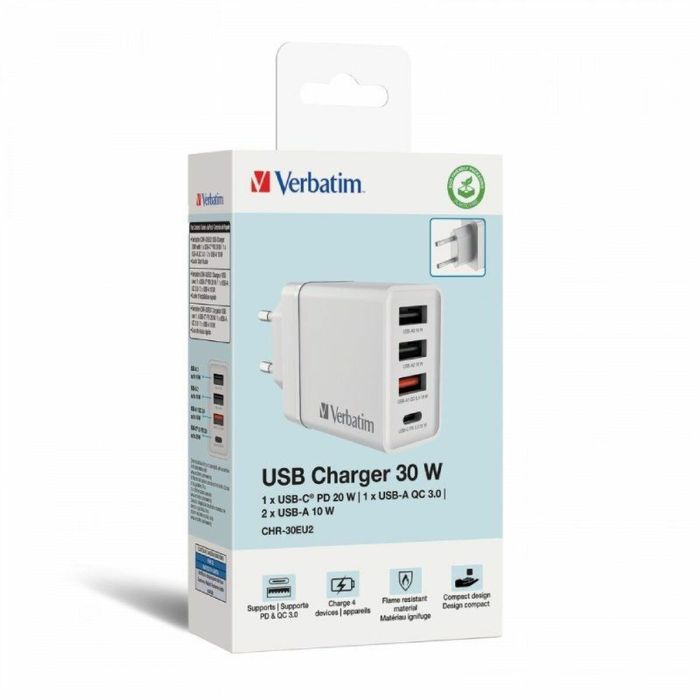 Chargeur mural Verbatim CHR-30EU2 30 W 1