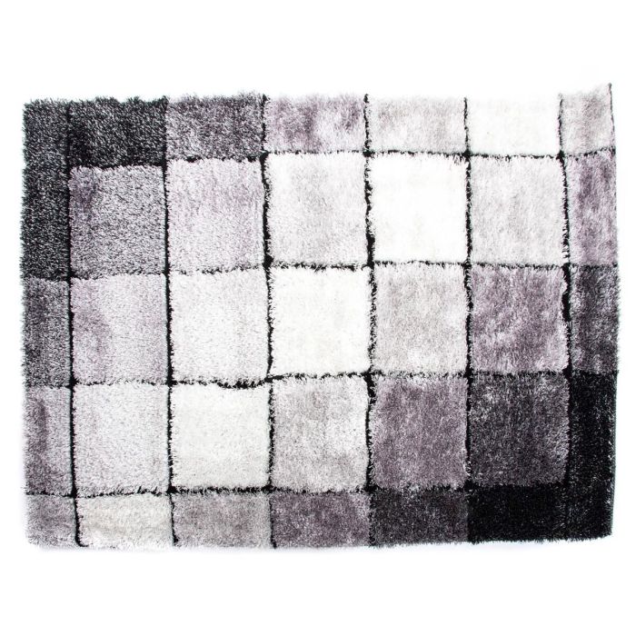 Tapis DKD Home Decor Noir Polyester Blanc Carreaux 120 x 180 x 2 cm 0 Tapis DKD Home Decor Noir Polyester Blanc Carreaux 120 x 180 x 2 cm 0