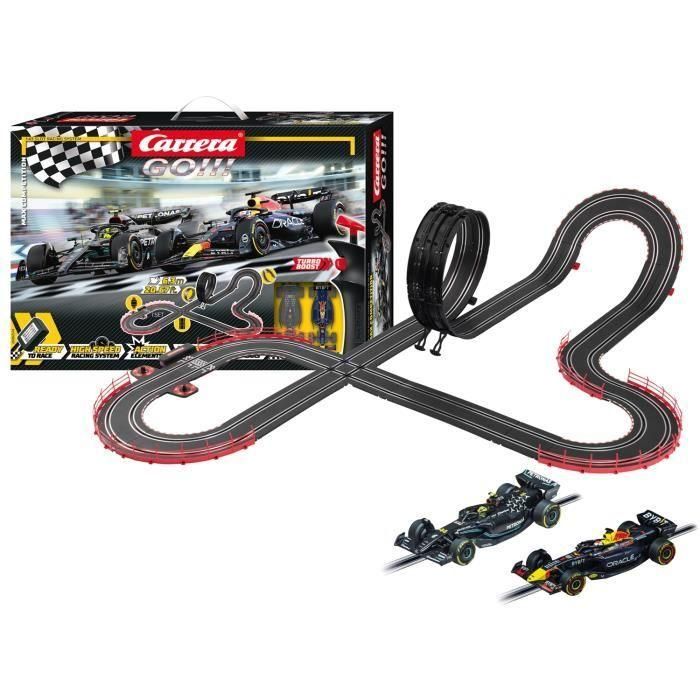Circuit de course Max Competition, Longueur 6,3 m, Echelle des voitures 1/43, Carrera GO, Des 6 ans 2