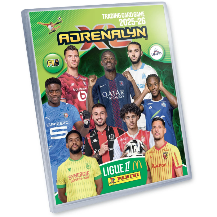 Panini TCG Adrenalyn Ligue 1 McDonald's 2025/26 Pack de Inicio Álbum + 4 Sobres 0