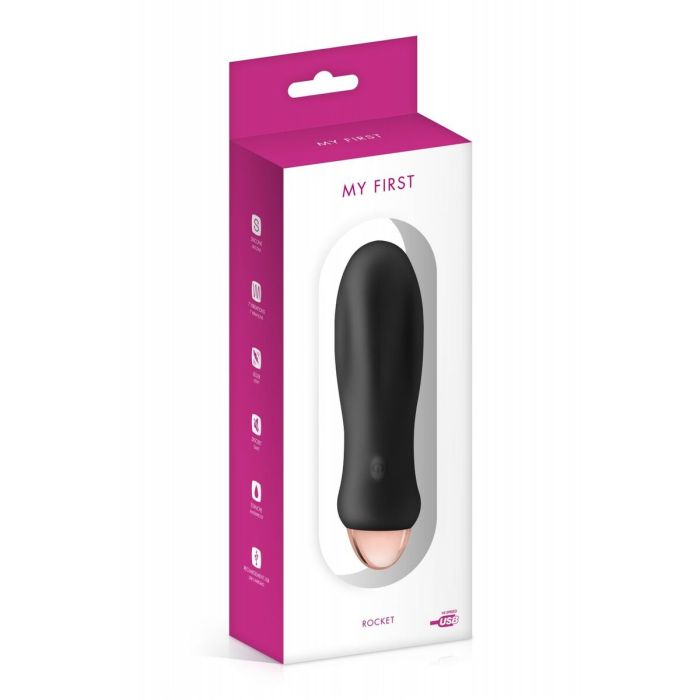 Vibromasseur My First Noir Silicone 2 Vibromasseur My First Noir Silicone 2
