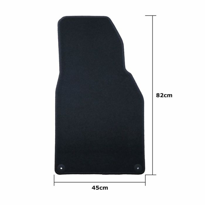 Set de tapis de voitures OCC Motorsport OCCPS0014LOG Noir Porsche 911 992 Velours 5 Pièces 10