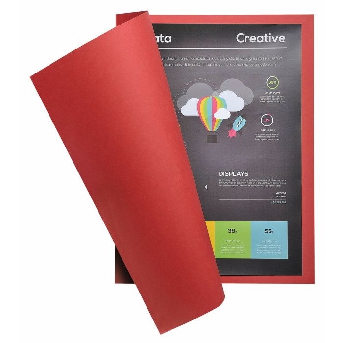 Sous-dossier Exacompta Rock's Rouge A4 100 Pièces 4 Sous-dossier Exacompta Rock's Rouge A4 100 Pièces 4