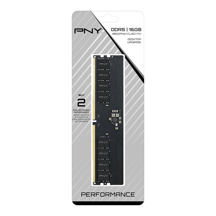 Mémoire RAM PNY 16 GB DDR5 SDRAM DDR5 4800 MHz CL40 1 Mémoire RAM PNY 16 GB DDR5 SDRAM DDR5 4800 MHz CL40 1