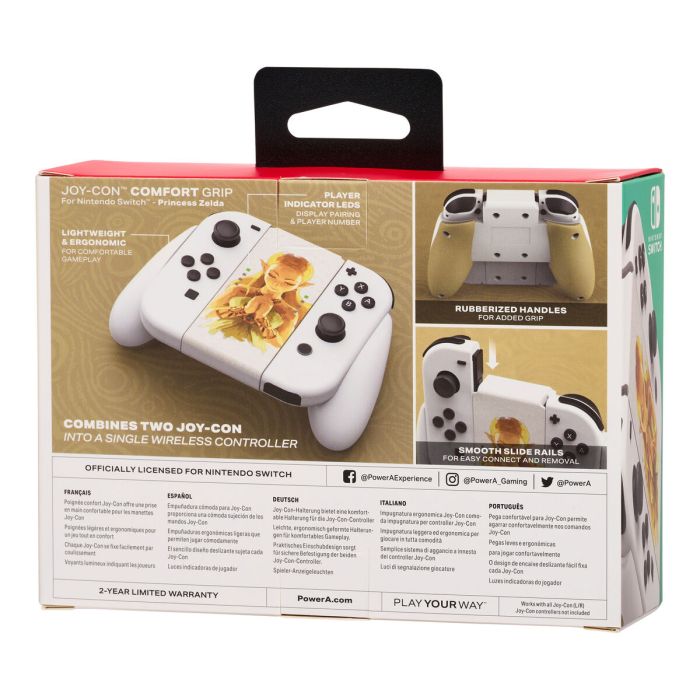 Contrôle des jeux Powera NSAC0059-01 Nintendo Switch Blanc/Or 3 Contrôle des jeux Powera NSAC0059-01 Nintendo Switch Blanc/Or 3