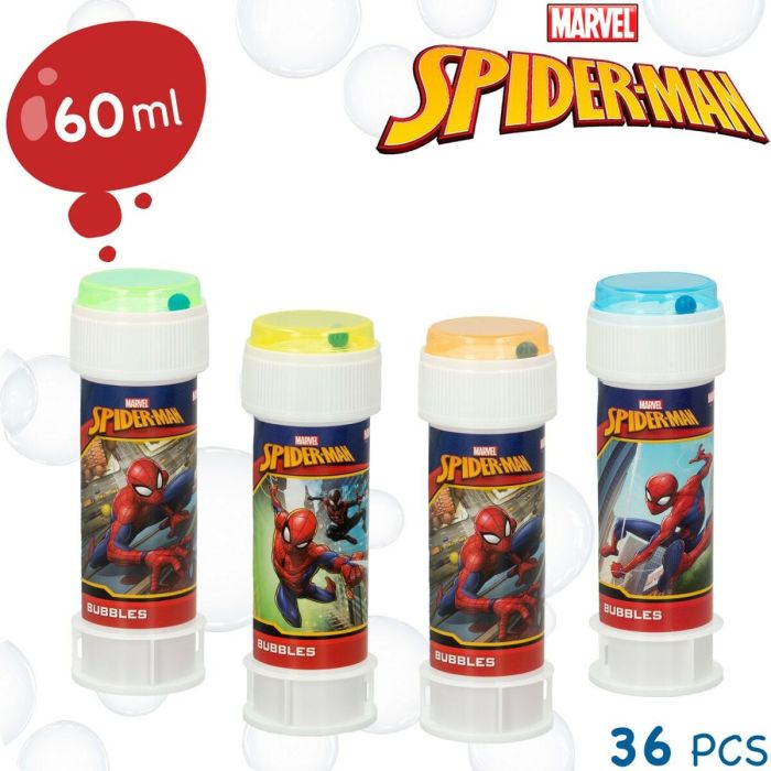 Pompe à bulle Spider-Man 60 ml 3,8 x 11,5 x 3,8 cm (216 Unités) 6 Pompe à bulle Spider-Man 60 ml 3,8 x 11,5 x 3,8 cm (216 Unités) 6