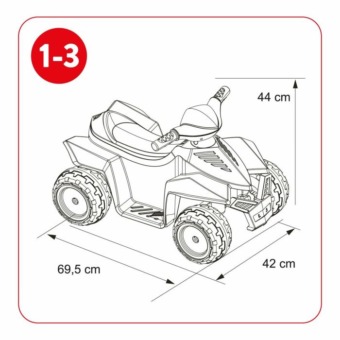 Quad électrique Feber Racy Bleu 4