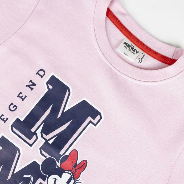 Sweat sans capuche enfant Minnie Mouse Rose 2