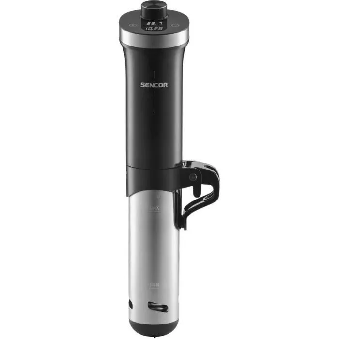 Sencor Thermoplongeur SSV 5000BK - 1200 W, réglable de 20 à 90°C, pour cuisson sous vide de viandes, poissons et légumes