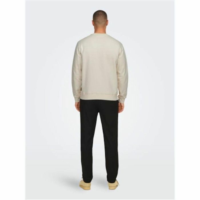 Sweat sans capuche homme Only & Sons Onsdan Unshed Reg Crew Neck Blanc 2