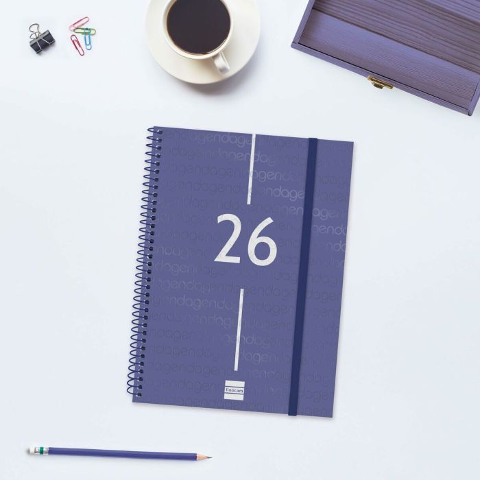 Agenda Finocam YEAR Bleu A5 15,5 x 21,2 cm 2026 5