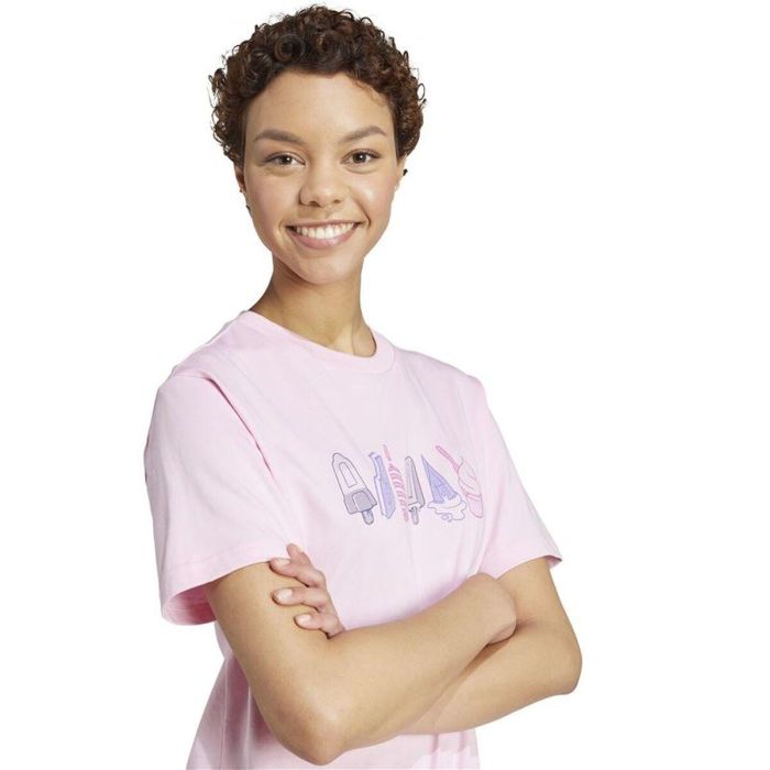 T-shirt à manches courtes femme Adidas Rose 13-14 Ans 2 T-shirt à manches courtes femme Adidas Rose 13-14 Ans 2