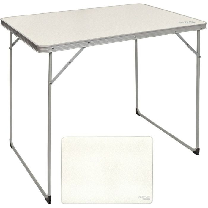Table Piable Aktive Blanc 80 x 70 x 60 cm (4 Unités) 4