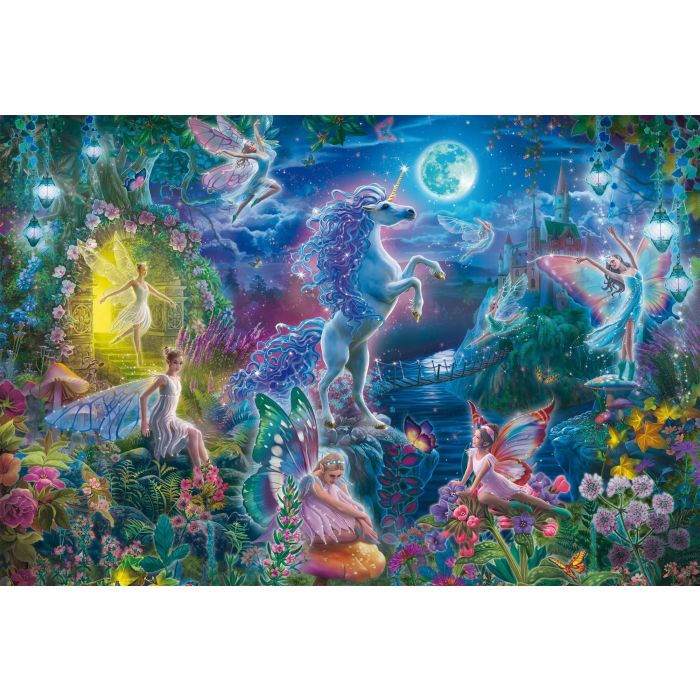 Schmidt Spiele - Puzzle Le Conte de Fées de la Licorne - 150 Pièces - À Partir de 7 Ans