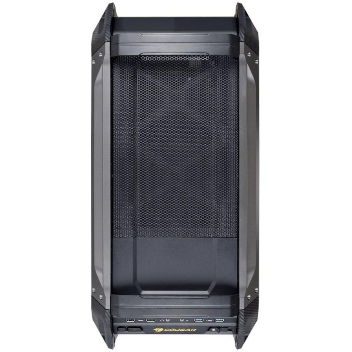 Cougar CGR-6AMKB-G - Boîtier PC Gaming Full-Tower Noir, Mesh, Verre Trempé, Support ATX/EATX/micro-ATX/Mini-ITX, Gestion des Câbles, 8 Slots, Refroidissement Avancé
