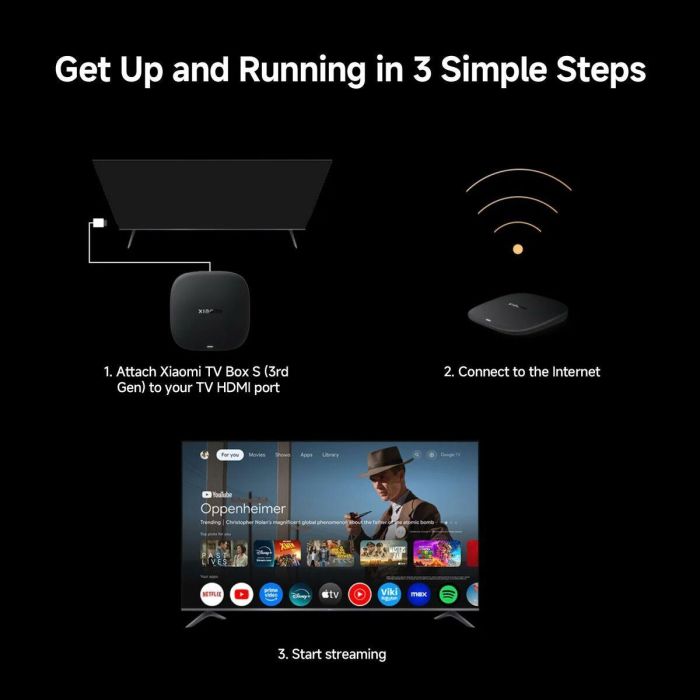 Appareil de Streaming Xiaomi TV BOX S (3RD GEN) 4K 2