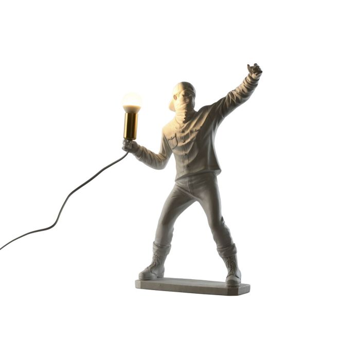 Lampe de bureau Home ESPRIT Blanc Doré Résine 220 V 32 x 13 x 52 cm 1