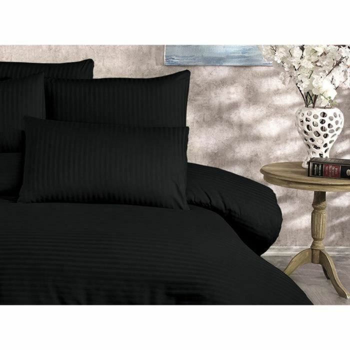 Parure de couette Noir Lit king size 3 Pièces 1