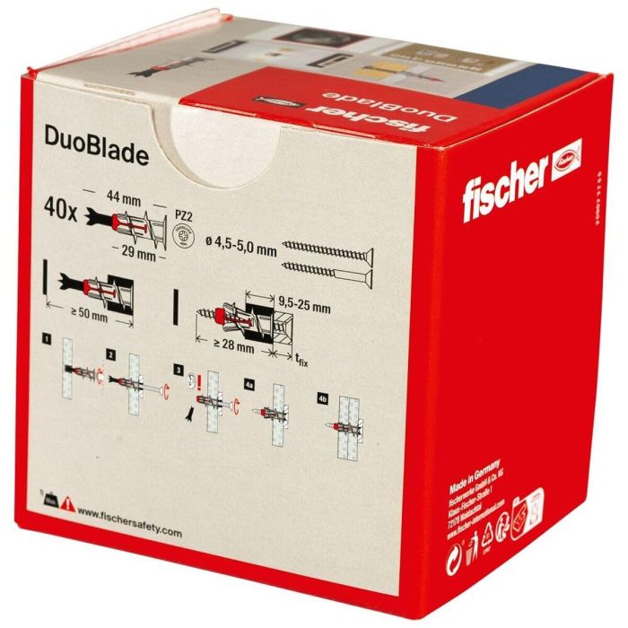 Crampons Fischer DUOBLADE 44 x 8 mm (40 Unités) 17