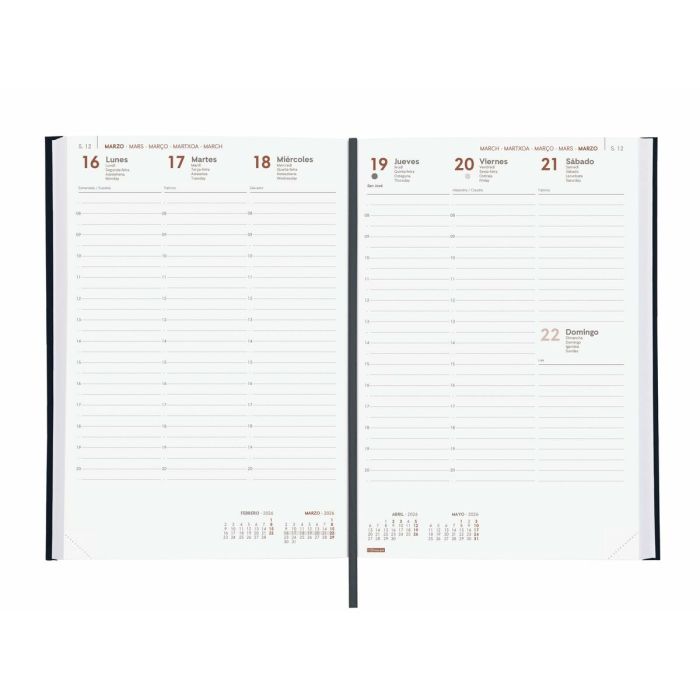 Agenda Finocam DYNAMIC MILANO Noir 16,5 x 24 cm 3 Agenda Finocam DYNAMIC MILANO Noir 16,5 x 24 cm 3