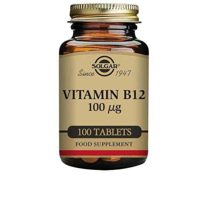 Solgar Vitamine B12 Cyanocobalamine 100 µg - Contribue à réduire la fatigue et soutient l'énergie - 100 unités