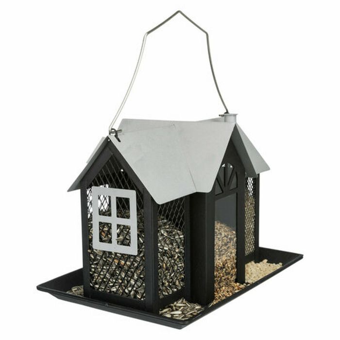 Mangeoire pour oiseaux Trixie Noir 2 L 26 x 19 x 19 cm 11