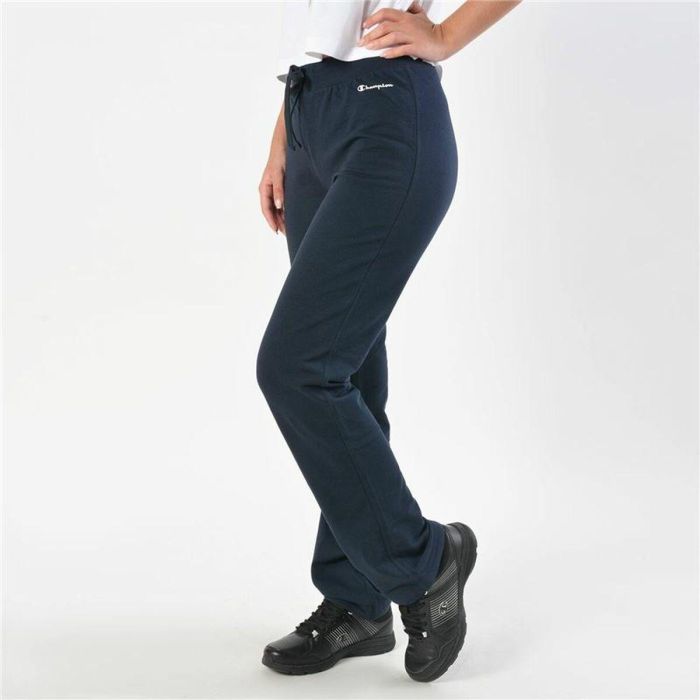 Pantalon de sport long Champion Drawstring Bleu foncé Femme 2 Pantalon de sport long Champion Drawstring Bleu foncé Femme 2