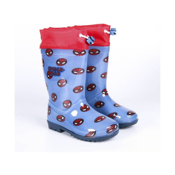 Bottes en Caoutchouc pour Enfants Spider-Man Bleu 4 Bottes en Caoutchouc pour Enfants Spider-Man Bleu 4