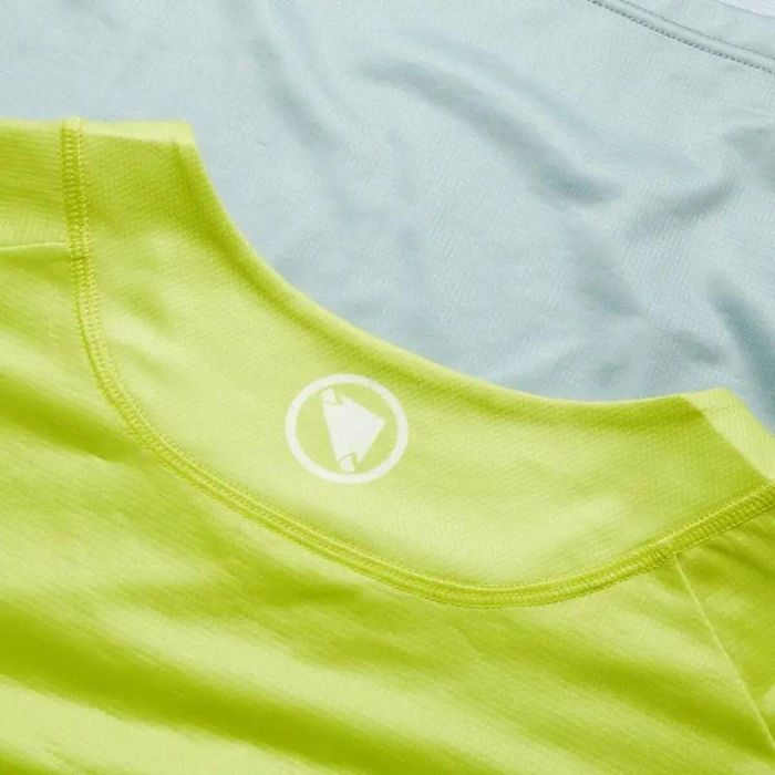 maillot de cyclisme Endura Core Printed Vert citron 5-6 Ans 1