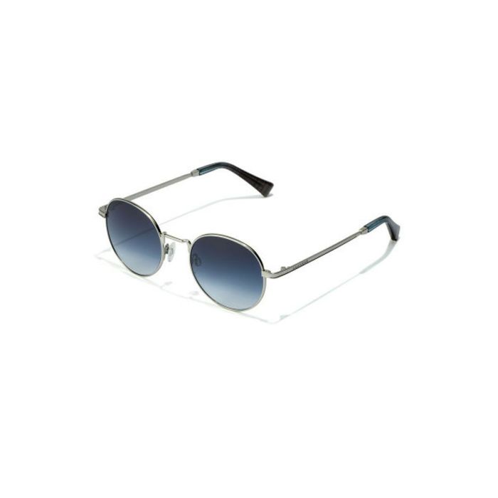 Hawkers Lunettes de soleil MOMA Argent Bleu Unisexe Monture Métal Lentilles TR18 Protection UV400
