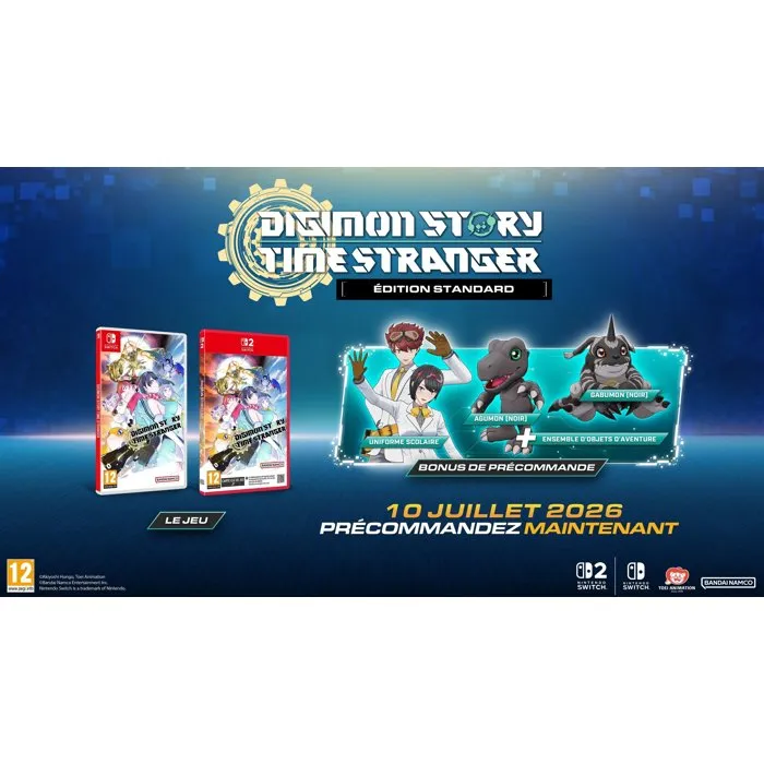 Bandai Namco Entertainment Digimon Story Time Stranger - Jeu de rôle d'aventure sur Nintendo Switch, avec entraînement d'équipe Digimon Bandai Namco Entertainment Digimon Story Time Stranger - Jeu de rôle d'aventure sur Nintendo Switch, avec entraînement d'équipe Digimon