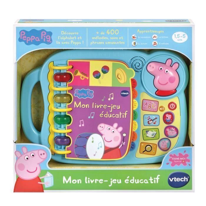 Livre-Jeu Educatif VTECH - Peppa Pig - Sons amusants - 14 pages d'histoires et de jeux 1